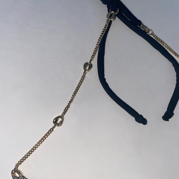 New Black with Gold Accent Bikini M - Picture 3 of 11